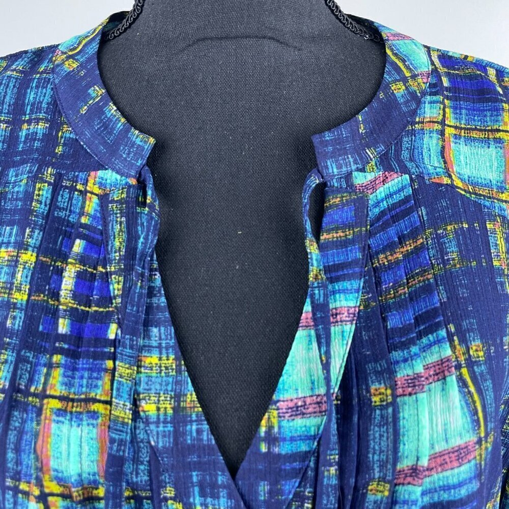 Vera Wang Blue Women's Top Size XL - Picture 3 of 10